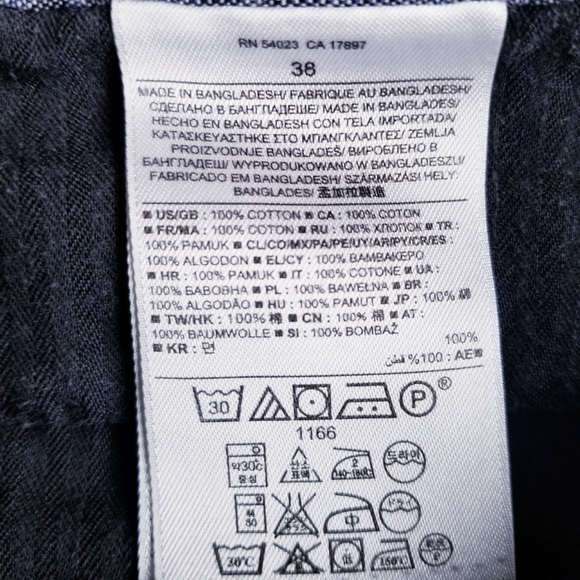 Banana Republic Striped Men's Blue Cotton Shorts - Picture 3 of 5